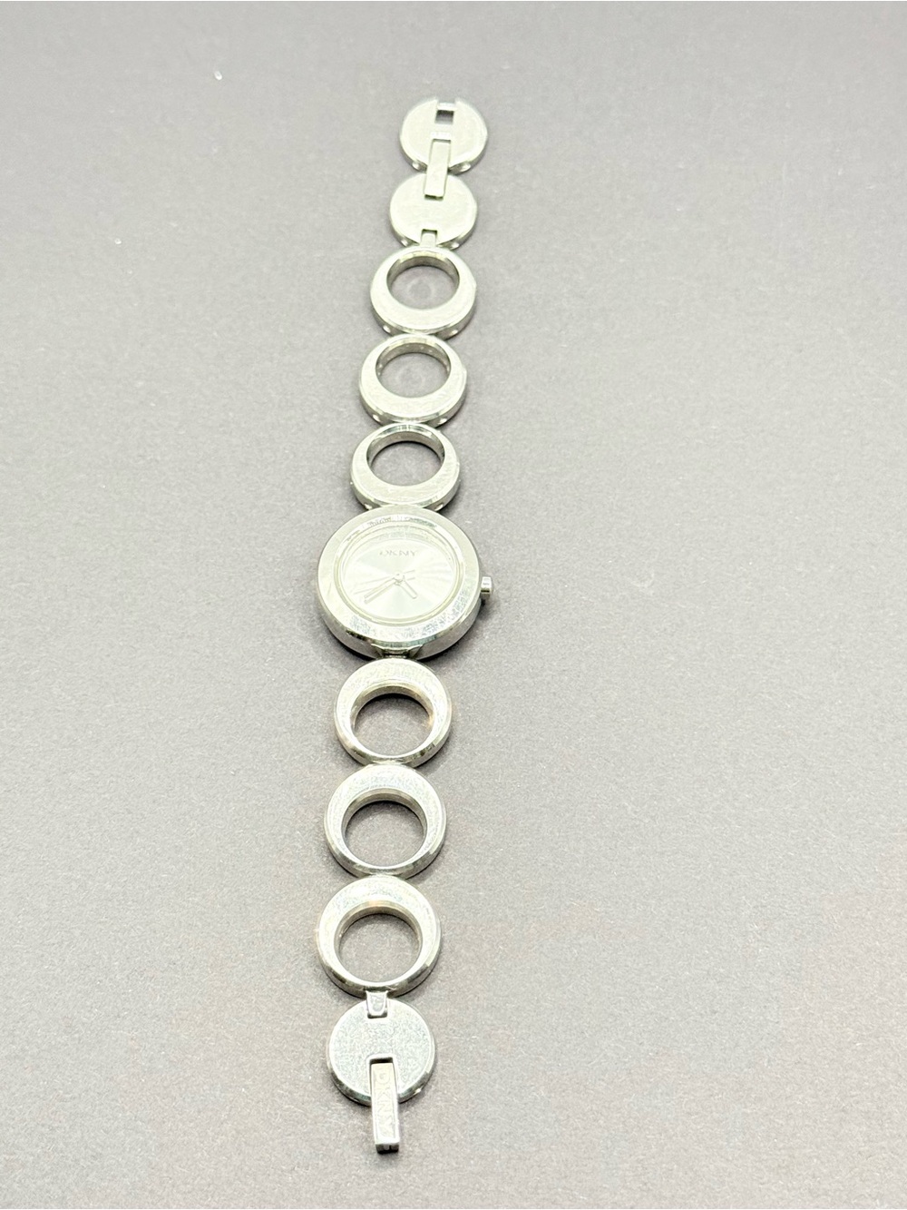 DKNY Modern Circular Link Stainless Steel Watch Bracelet